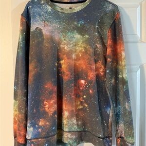 Galaxy Print Sweatshirt